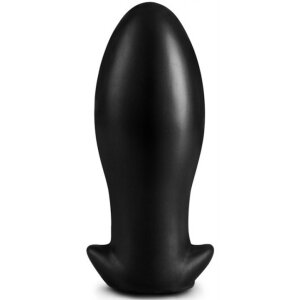 Dragon Egg Soft Silicone Butt Plug Black XL 21 x 7,5cm