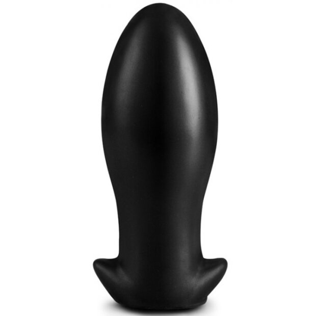 Dragon Egg Soft Silicone Butt Plug Black L 18 x 6,5cm