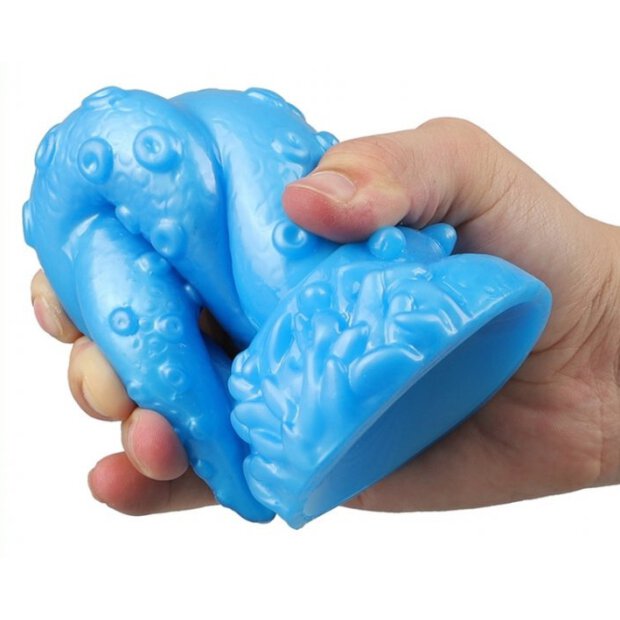 Dildo Oktopus 15 x 5,5cm Blue
