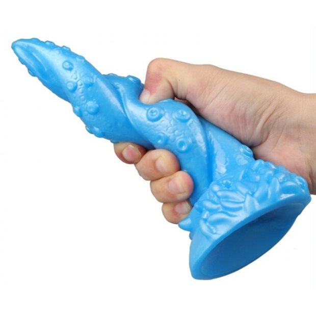 Dildo Oktopus 15 x 5,5cm Blue