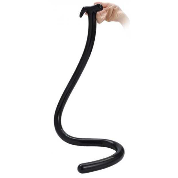 Mega Snake Long Dildo 100 x 3cm Black