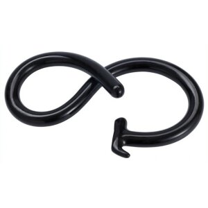 Mega Snake Long Dildo 100 x 3cm Black