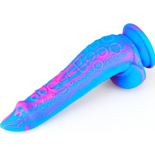Silicone Dildo Inkipus 18 x 5.5cm Blue-Pink