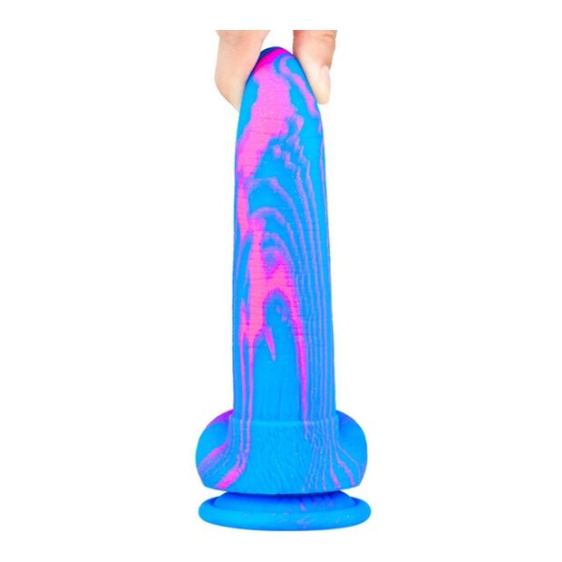 Dildo Banadick 15 x 4cm Blue-Pink