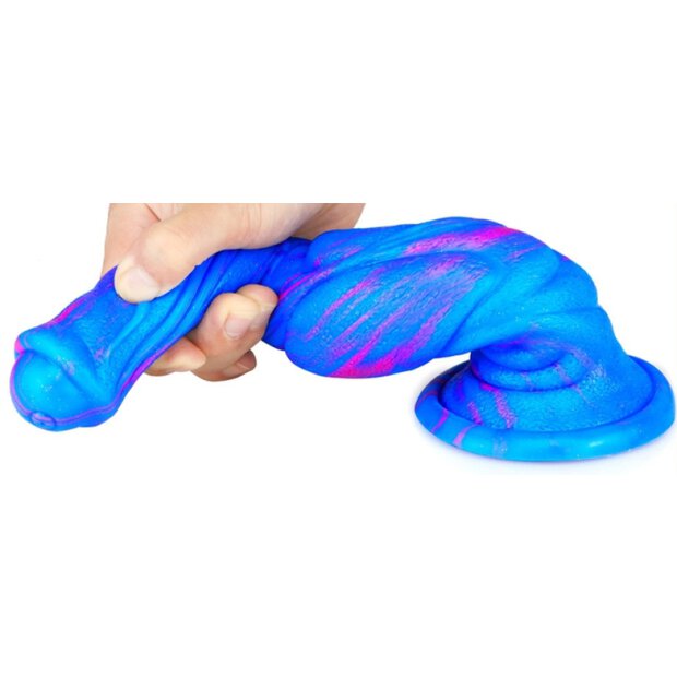 Dildo Dog Long 26 x 6cm Blue-Pink