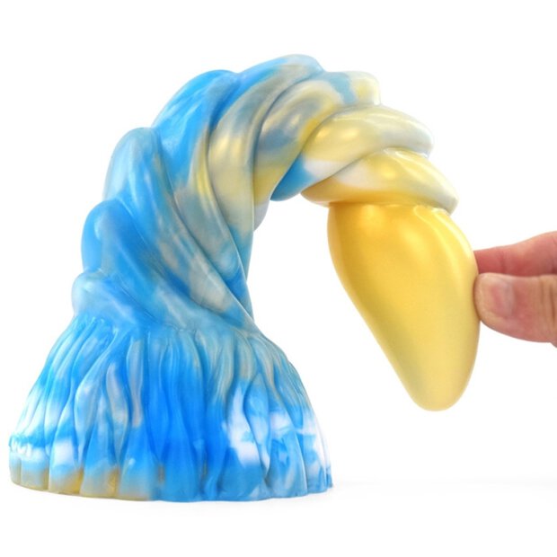 Arkan Dildo 18 x 5cm Gold-Blue