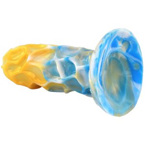 Dragonis Dildo 16 x 5.5cm Gold-Blue
