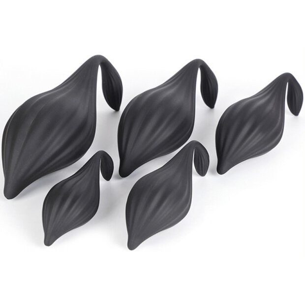 Bulby L Silicone Plug 17 x 8cm Black
