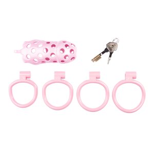 Chastity Cage Dotty XXL 11 x 4 cm Pink