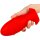 Silicone plug Saurus Egg L 17,2  x 6.5cm Red