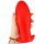 Silicone plug Saurus Egg L 17,2  x 6.5cm Red
