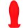 Silicone plug Saurus Egg XXL 23 x 8,4cm Red
