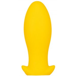 Silicone plug Saurus Egg L 17 x 6.5cm Yellow
