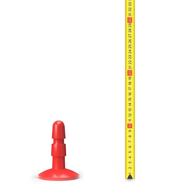 End cap for Hung System Red