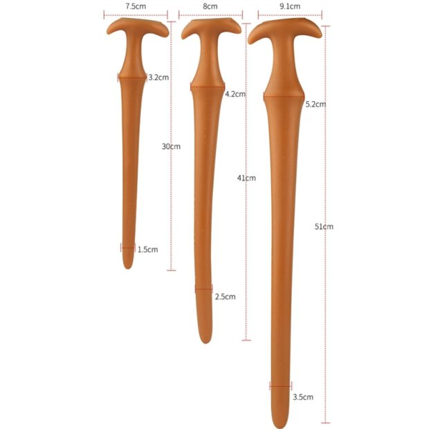 Long dildo Ultra Slim L 50 x 5.2cm