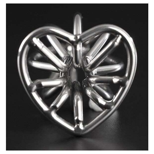 Heart Line metal plug L 8 x 4.2cm