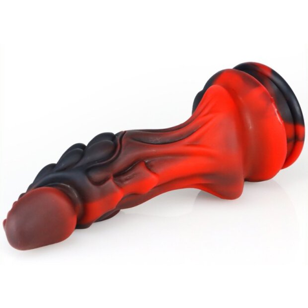 Dildo Dragon Zomay 18 x 6cm Black-Red