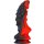 Dildo Dragon Zomay 18 x 6cm Black-Red