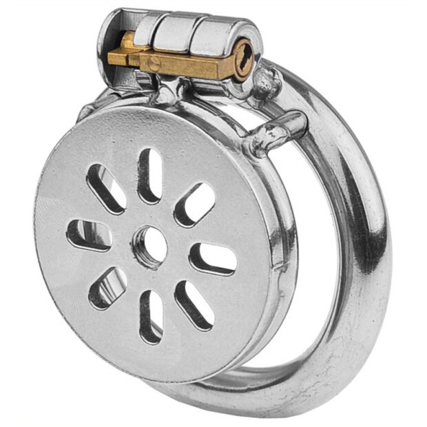 Metal Chastity Cage Flat S