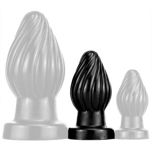Spiral Plug M 9 x 4.5cm Black