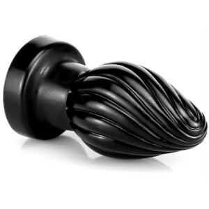 Spiral Plug L 12 x 6.5cm Black