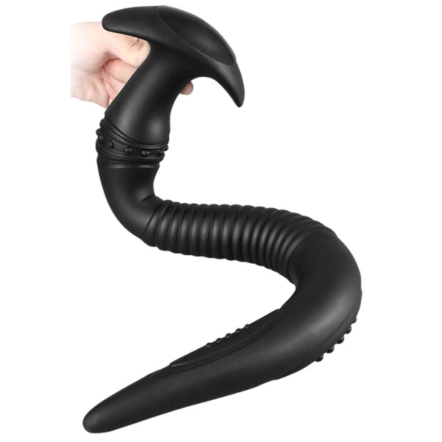 Vikaelis long dildo L 55 x 5.5cm Black