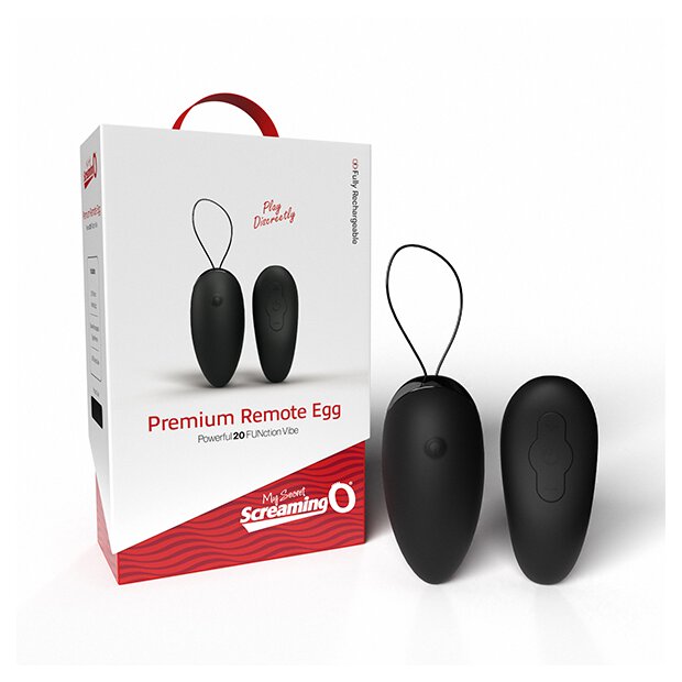 The Screaming O Premium Remote Egg Black