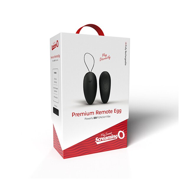 The Screaming O Premium Remote Egg Black