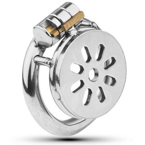 Metal Chastity Cage Flat M