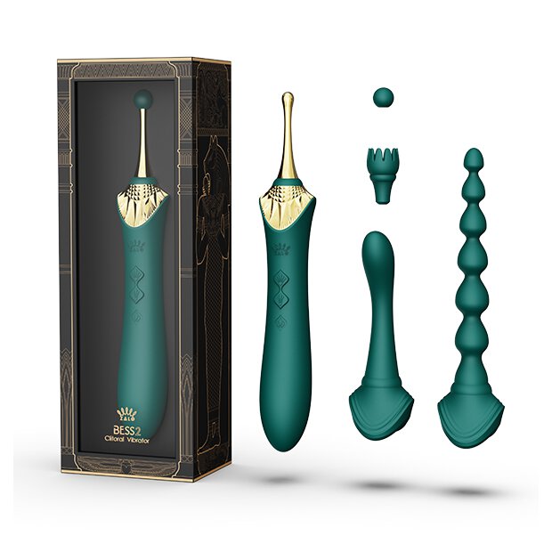 Zalo Bess 2 Clitoral Massager Turquoise Green