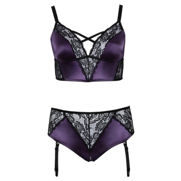 BH Set lila/schwarz 4XL