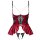 Shelf Bra Set red 85C/XL