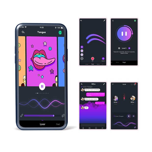 Magic Motion Crystal Duo Smart Kegel Vibrator with Weight Set