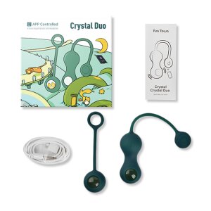 Magic Motion Crystal Duo Smart Kegel Vibrator with Weight...