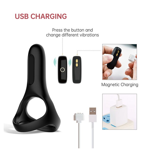 Magic Motion Rise Smart Wearable Cockring Black