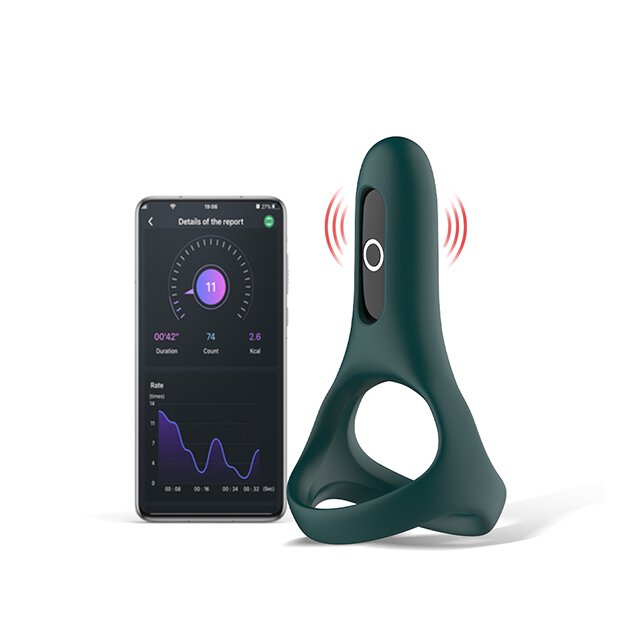 Magic Motion Rise Smart Wearable Cockring Green