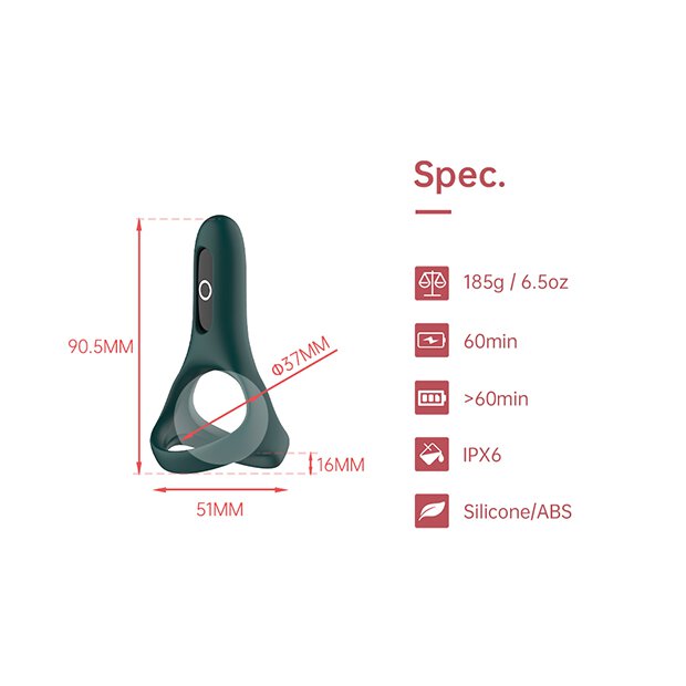 Magic Motion Rise Smart Wearable Cockring Green