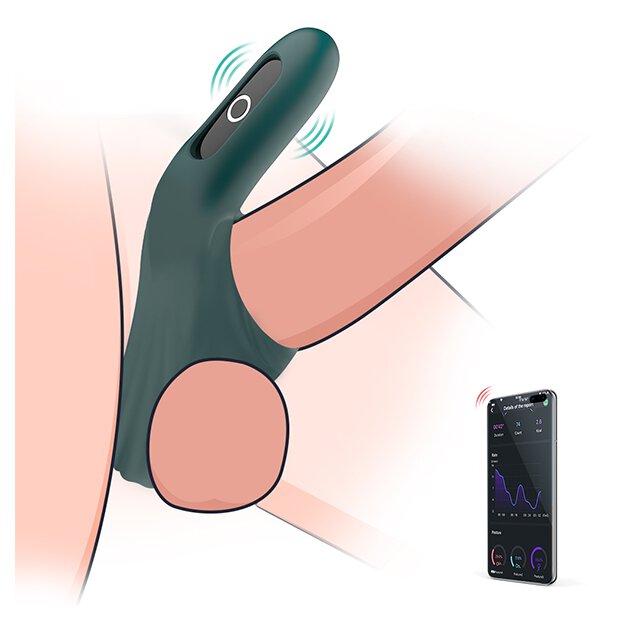 Magic Motion Rise Smart Wearable Cockring Green