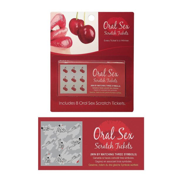 Oral Sex Scratch Tickets
