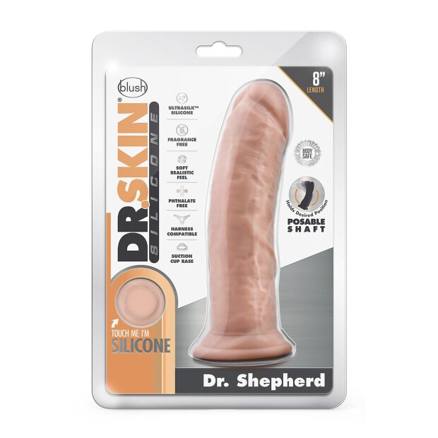 DR. Skin Silicone Dr Shepherd 8 Inch Dildo Vanilla 20,3cm