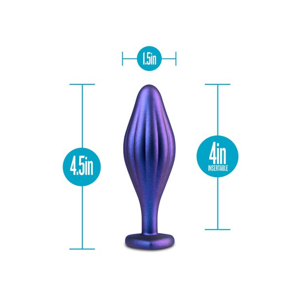 Anal Adventures Matrix Wavy Bling Plug Sapphire 3,8cm