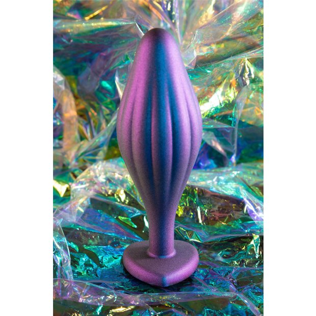 Anal Adventures Matrix Wavy Bling Plug Sapphire 3,8cm