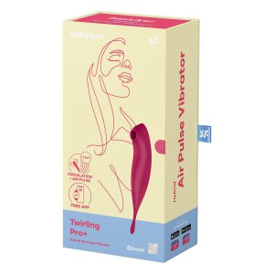 Satisfyer Twirling Pro Connect App Dark Red