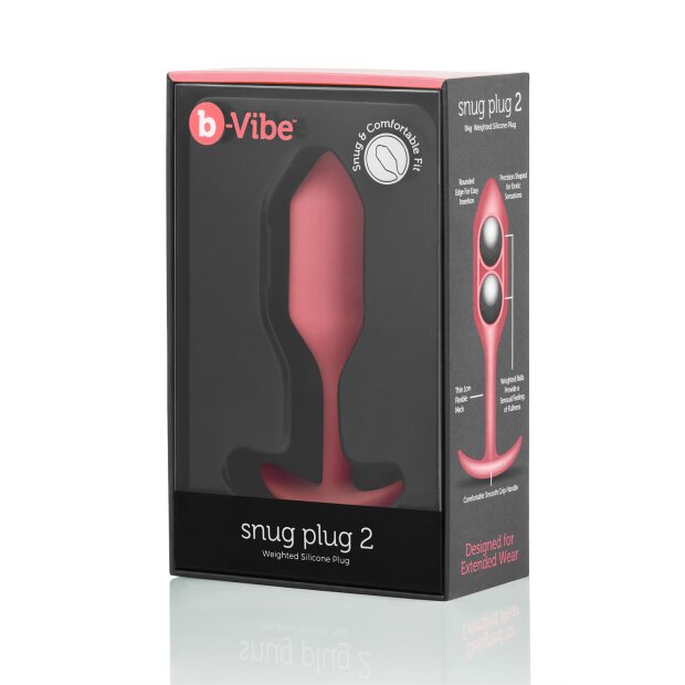 B-Vibe Snug Plug 2 Coral
