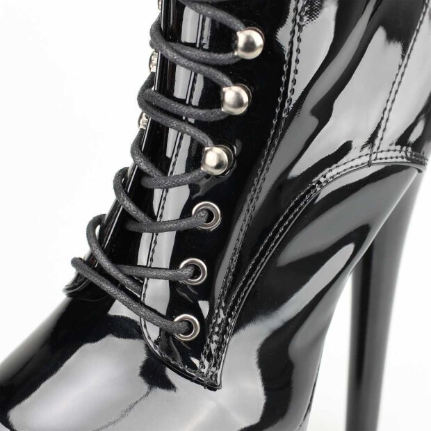 Erogance Lack High Heel Stiefelette A1020 Größe 36 - 43