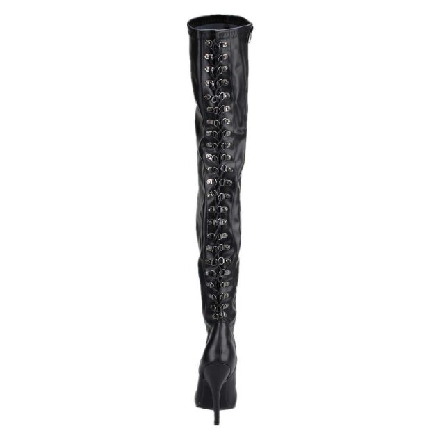 Erogance Stretch PU Thigh High Stiefel S3063 Größe 36 - 46