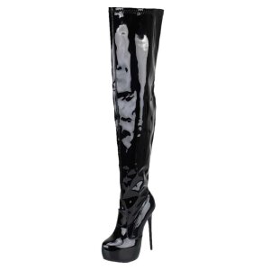 Erogance Stretchlack Overknee Stiefel E3000...