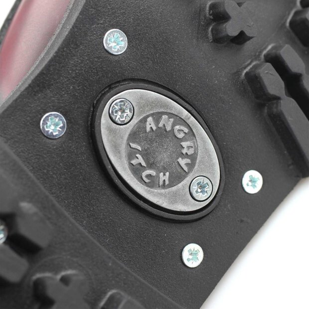 Angry Itch 08-Loch Leder Stiefel Burgundy Rub-Off Größe 36 - 48