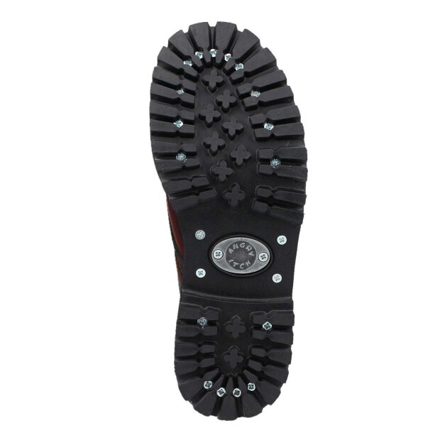 Angry Itch 08-Loch Leder Stiefel Burgundy Rub-Off Größe 36 - 48