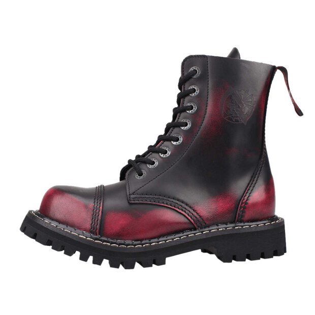 Angry Itch 08-Loch Leder Stiefel Pink Rub-Off Größe 36 - 48